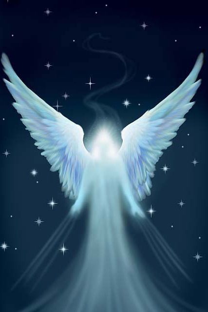 Stars and Angels | I Believe In Angels, Angel Artwork, Angel Images, Ange Demon, Angels Among Us, Angel Painting, White Wings, Angels In Heaven, Guardian Angels