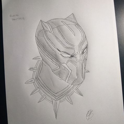 Black Panther Drawing Sketch, Black Panther Art Marvel, Black Panther Sketch, Female Black Panther, Black Panther Drawing, Superhero Sketches, Handmade Drawings, Avengers Drawings, Panther Black