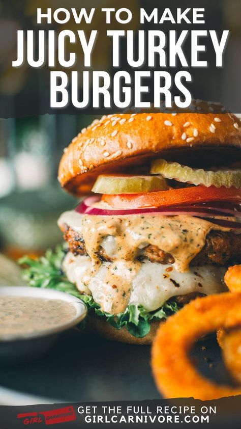 How to make juicy turkey burgers! Baked Turkey Burgers Oven, Turkey Burger Recipes Oven, Turkey Burger Recipes Ground, Turkey Burger Recipes Easy, Juicy Turkey Burger Recipes, Grilled Turkey Burger Recipes, Turkey Burgers In The Oven, Ground Turkey Burger Recipes, Keto Turkey Burgers