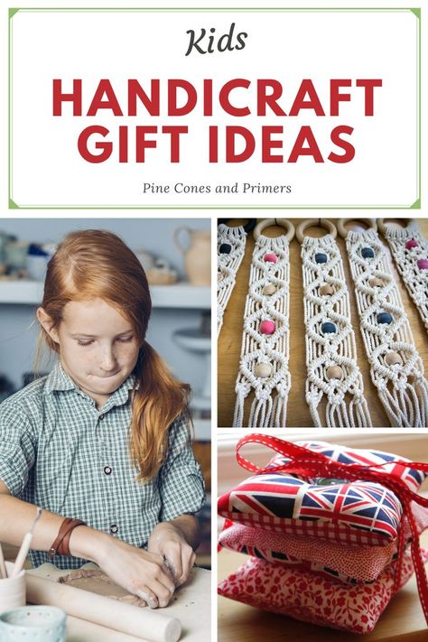 Handicraft Christmas Gifts, Charlotte Mason Handicrafts Preschool, Kids Diy Gifts For Christmas, Gifts For Kids To Make For Grandparents, Homemade Christmas Presents For Grandparents, Gifts That Kids Can Make, Easy Handicrafts For Kids, Holiday Gifts Kids Can Make, Kids Handicrafts Ideas