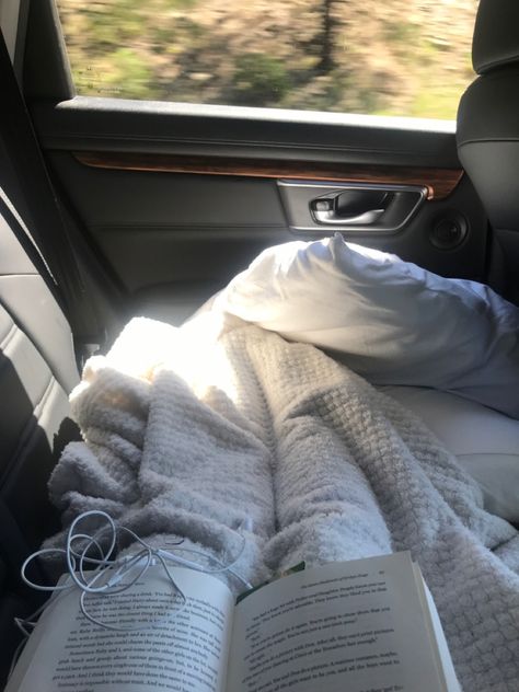 Cozy Road Trip Aesthetic, Cold Spring Aesthetic, Cozy Road Trip, Summer Road Trip Aesthetic, Reading Motivation, Long Car Rides, Car Aesthetic, Car Rides, Dream Lifestyle