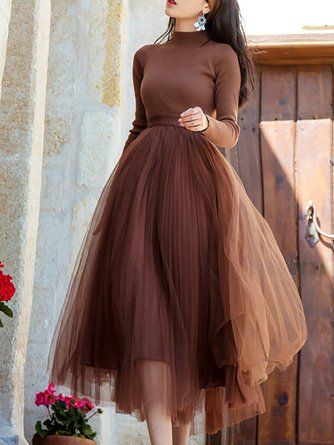 Evening Midi Dress, Yeezy Outfit, Prom Midi Dress, Haine Diy, Skirt Tulle, Wedding Classy, Soiree Dress, Tulle Midi Skirt, Pakaian Feminin