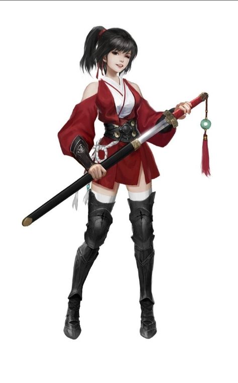 Samurai Clothing, Ninja Outfit, Female Ninja, Female Samurai, Warrior Outfit, Ninja Girl, Anime Inspired Outfits, Hero Costumes, Warrior Girl