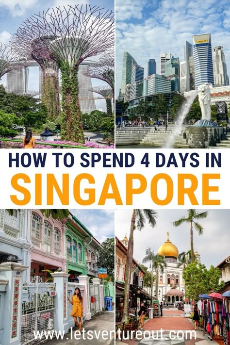 Looking for a quick getaway to Singapore? This 4-day Singapore itinerary will show you more than 20 awesome places you need to visit if you're planning on spending 4 days in Singapore! Newly Dating, Singapore Vacation, Singapore Travel Tips, Singapore Guide, Singapore Things To Do, Holiday In Singapore, Singapore Itinerary, Singapore Trip, Things To Do In Singapore