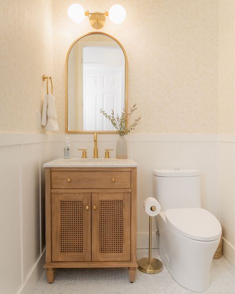 Swiss Madison St. Tropez® … curated on LTK Small Powder Room Decor, Powder Bathroom Ideas, Neutral Bathroom Decor, Half Bath Remodel, Half Bathroom Decor, Powder Room Remodel, Cabin Bathroom, Powder Room Vanity, Neutral Bathroom