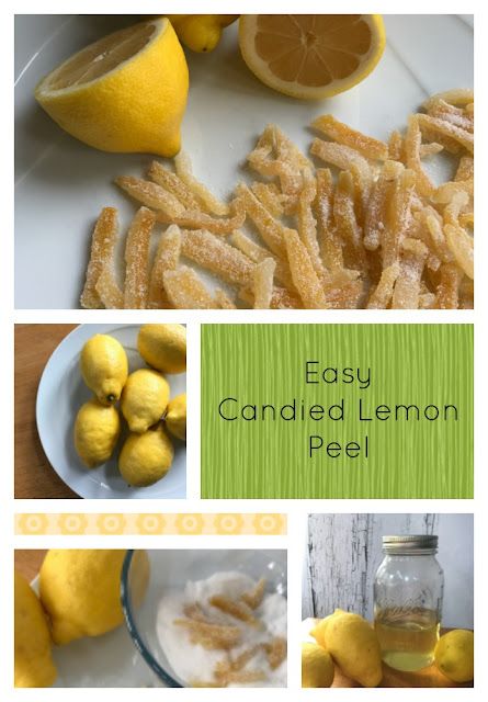 Lemon Peel Recipes, Sugared Lemon Peel, Fruit Treats, Candied Fruits, Candied Lemon Peel, Fun Cupcake Recipes, Recipe Tutorial, Candied Lemons, Lemon Benefits