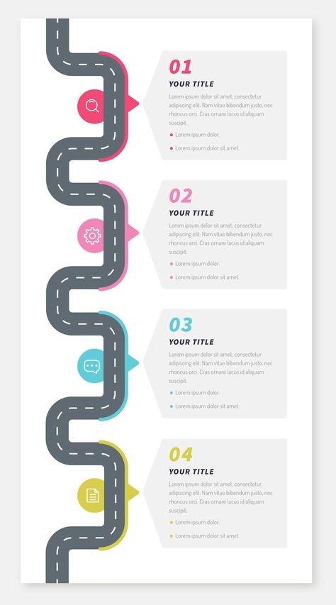 Free Vector | Flat roadmap infographic Roadmap Infographic Template, Life Mapping Design, Road Map Design, Roadmap Template, Roadmap Infographic, Learning Maps, Canvas Templates, Professional Infographic, Infographic Examples