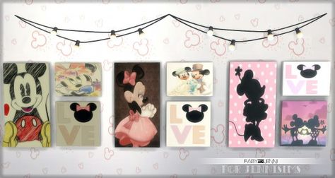 Jenni Sims: Paintings Minnie Faby • Sims 4 Downloads Sims 4 Cc Decor, Minnie Mouse Bedroom, Sims 4 Cc Furniture Living Rooms, Minnie Mouse Decorations, Sims Baby, The Sims 4 Skin, Sims 4 Cc Kids Clothing, Minnie Mouse Pictures, The Sims 4 Pc