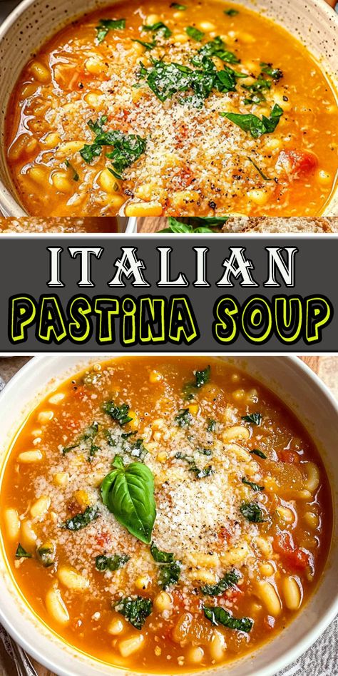 This Italian Pastina Soup is the ultimate comfort food! Made with tiny pasta, rich broth, and simple seasonings, it’s a classic Italian recipe that’s cozy and delicious. 🥣✨
#PastinaSoup #ItalianComfortFood #EasySoups #HomemadeCooking #SimpleMeals #TraditionalRecipes #ItalianFoodLover #CozyEats #QuickDinners #SoupsOn Italian Pastina Soup, Italian Pastina, Italian Penicillin, Pastina Recipes, Pastina Soup, Soup Cozy, Tiny Pasta, Pizza Soup, Italian Comfort Food