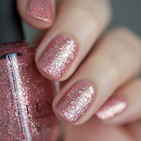 Metallic Nail, Metallic Nail Polish, Pink Holographic, Christmas Manicure, February Nails, Nails Colors, Nail Stuff, Metallic Nails, Flamingo Pink