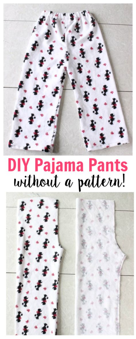 Pajamas Diy, Trendy Sewing Projects, Trendy Sewing Patterns, Sewing Pants, Beginner Sewing Projects Easy, Leftover Fabric, Sewing Projects For Beginners, Sewing Gifts, Diy Pattern