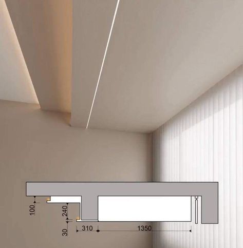 Plasterboard Ceiling Design, Flat Gypsum Ceiling Design, Architectural Ceiling Design, False Ceiling Detail, Drop Ceiling Ideas, Gypsum Board Design, False Ceiling Ideas, Drop Ceilings, Metal Ceilings