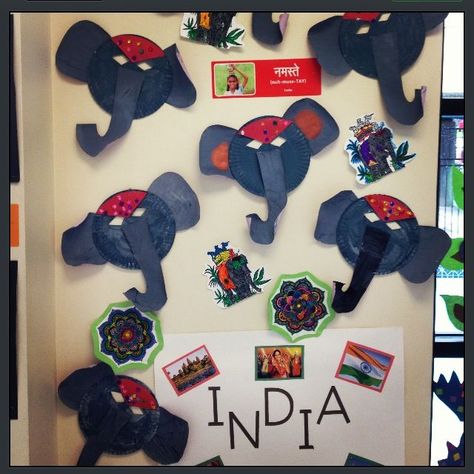 India Preschool Theme, India For Kids, India Crafts, Cultural Crafts, About India, World Thinking Day, Creative Kids Crafts, Summer Preschool, Culture Day