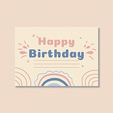 Birthday Card Template Design, Aesthetic Birthday Card Template, Kartu Ucapan Happy Birthday, Greeting Card Design Templates, Template Kartu Ucapan, Cute Pink Birthday, Pink Birthday Card, Editable Birthday Cards, Digital Birthday Cards