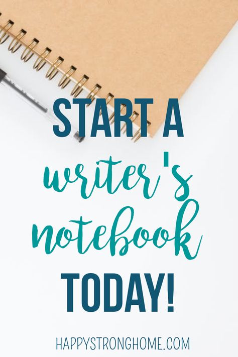 How To Start A Writer's Notebook, Writing Journal Ideas Writers, Writer Journal Ideas, How To Start Creative Writing, Notebook Uses Ideas, Writers Notebook Set Up, Writing Notebook Ideas, How To Be A Writer, How To Start Writing