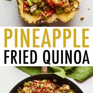 Pineapple Quinoa, Fried Quinoa, Quinoa Fried Rice, Eating Bird Food, Pineapple Fried Rice, Meal Prep Plans, Clean Eating Meal Plan, Roasted Cashews, Chili Garlic Sauce