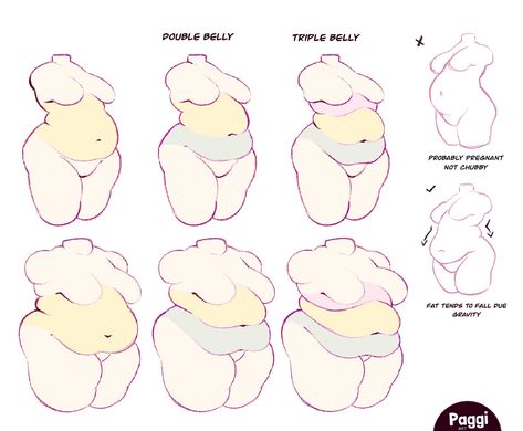 𝐏𝐚𝐠𝐠𝐢 (@paggiart) on X Chubby Drawing Reference, Fat Body Reference, Chubby Reference, Animation Help, رسم كاريكاتير, Ideas Sketch, Body Type Drawing, Face Ideas, Body Drawing Tutorial