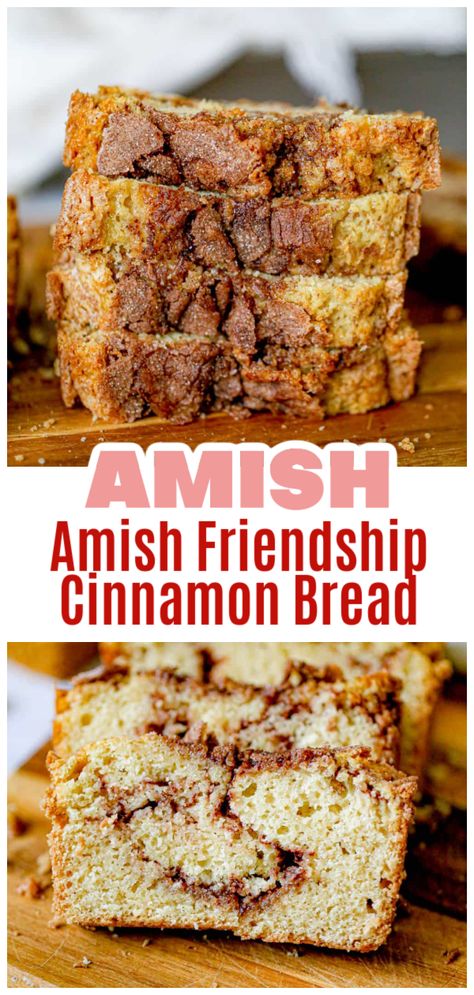 Enjoy the classic taste of Amish cinnamon friendship bread with this simple recipe! This no-starter version delivers all the flavor of traditional Amish cinnamon bread with a crunchy, sweet topping and a soft, spiced interior. Ideal for quick fall baking, this recipe is perfect for making delicious cinnamon sugar Amish friendship bread with minimal effort. Savory Rolls, Amish Cinnamon Bread, Amish Friendship Bread Starter Recipes, Friendship Bread Recipe, Friendship Bread Starter, Amish Bread, Cinnamon Bread Recipe, Amish Friendship Bread, Friendship Bread