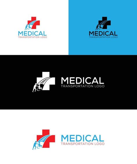 Medical Transportation logo design template Transportation Logo Design, Elite Logo, Transportation Logo, Logistics Logo, Medical Transportation, Medical Logo, Logo Design Template, Ad Design, Design Logo