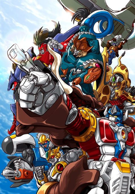 Beast Wars Neo Mach Kick, Colada, Heinrad, Longrack, Break, Stampy, Big Convoy. https://www.pixiv.net/en/artworks/32512928 Transformers Metalhawks, Funny Transformers, Transformers Wallpaper, Transformers Masterpiece, Beast Wars, Street Fighter Art, Transformers Optimus, Transformers Optimus Prime, Dragon Ball Image