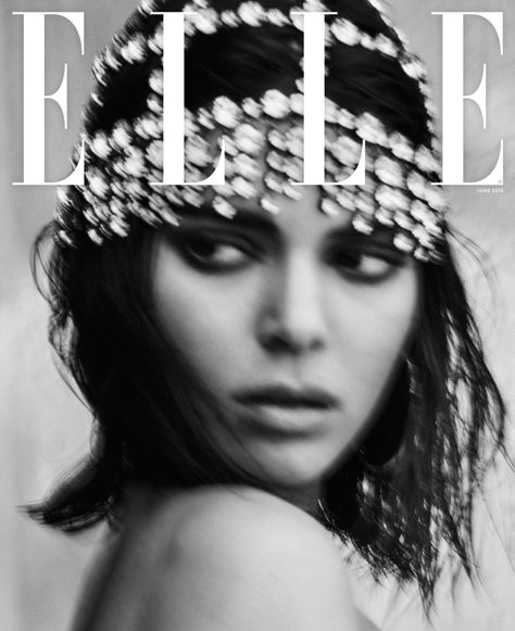 Kendall Jenner on ELLE US June 2018 Cover Victoria Tornegren, Fashion Fotografie, Black And White Photo Wall, Elle Us, Fashion Magazine Cover, Fashion Cover, Vogue Covers, Elle Magazine, Black And White Aesthetic