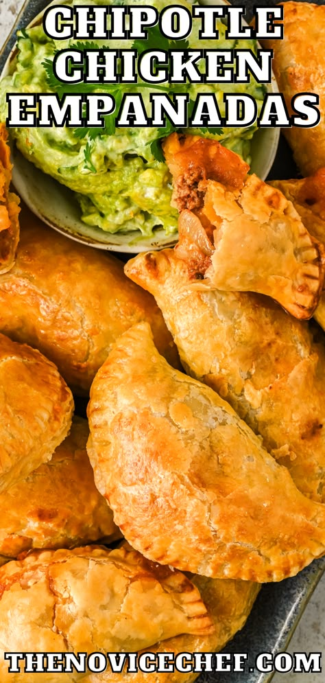 Empanada Ideas, Philo Recipes, Savory Empanadas, Chorizo Empanadas, Chicken Hand Pies, Easy Empanadas Recipe, Chicken Empanadas, Novice Chef, Healthy Pizza Recipes