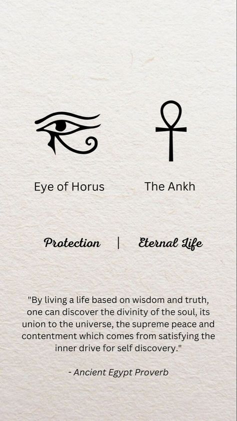 Ankh And Eye Of Horus Tattoo, Ancient Egypt Tattoo, Ankh Tattoo Design, Eye Of Horus Tattoo, Egyptian Eye Tattoos, Ankh Tattoo, Horus Tattoo, The Eye Of Horus, Egypt Tattoo