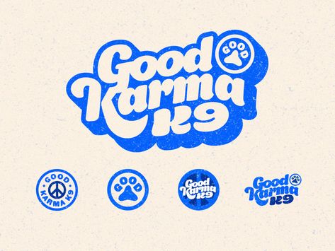 Future Logo, Dog Branding, Portfolio Inspiration, Retro Logos, Good Karma, Logo Creation, Modern Logo Design, Logo Sticker, 로고 디자인