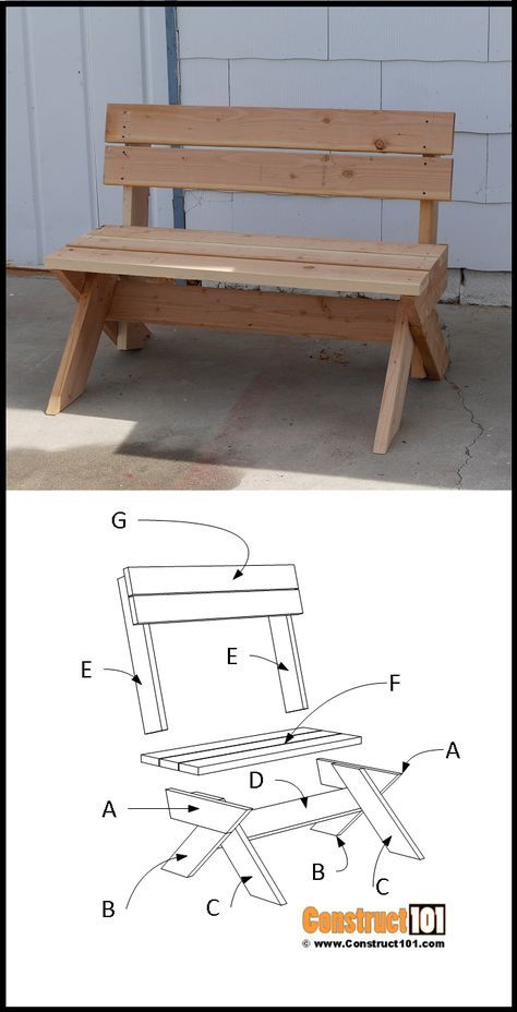 Wooden Bench Plans, Outdoor Chairs Diy, Outdoor Bench Plans, Wood Bench Plans, Diy Bench Outdoor, Diy Outdoor Furniture Plans, Woodworking Furniture Plans, Diy Wooden Projects, Easy Coffee