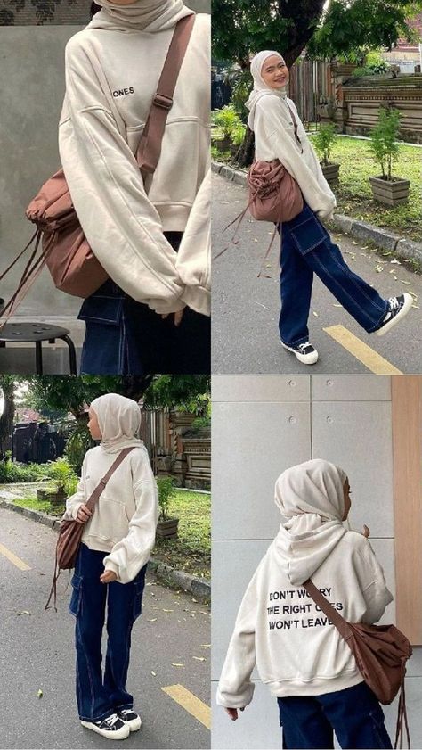 Kulot Pants, Muslimah Fashion Casual, Outfit Hijab Casual, Modest Casual Outfits, Mix Match Outfits, Muslim Outfits Casual, Hijab Style Casual, Fashion Top Outfits, Casual Hijab