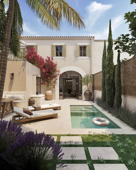 Best of 2023: Outdoor Spaces 13 Majorca House, Mallorca Spain Homes, Mallorca Houses, Mallorca Architecture, Mallorca Spain Houses, Mallorcan Townhouse, House Mallorca, Mallorca House, Spanish Style Homes