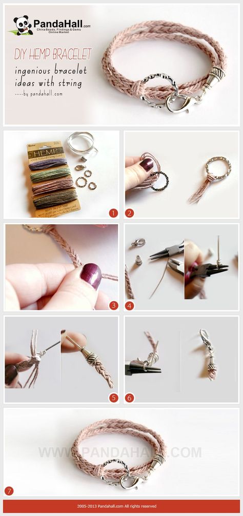 Bracelet Ideas With String, Hemp Bracelet Diy, Hemp Bracelet Patterns, Free Jewelry Making Projects, Diy Bracelets With String, Hemp Bracelet, S Bracelet, Hemp Jewelry, Hemp Bracelets