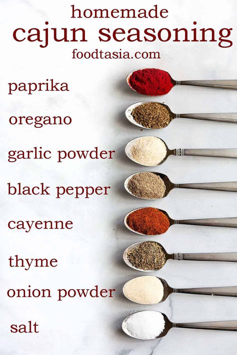 Cajun Seasoning Recipe, Cajun Spice Mix, Resep Seafood, Homemade Cajun Seasoning, Spice Blends Recipes, Homemade Spice Mix, Spice Mix Recipes, Homemade Spice Blends, Seasoning And Spice