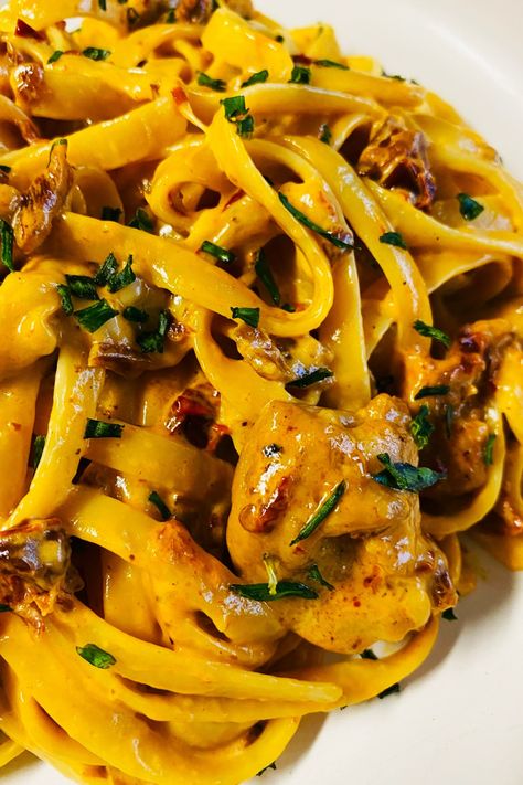 pasta in a dish Chicken In Adobo Sauce, Pasta With Chipotle Cream Sauce, Chipotle Steak Pasta, Chipotle Peppers Recipes, Adobo Pepper Recipe, Chipotle Cream Sauce Pasta, Chipotle Alfredo Sauce, Chipotle Alfredo Pasta, Chipotle In Adobo Sauce Recipes