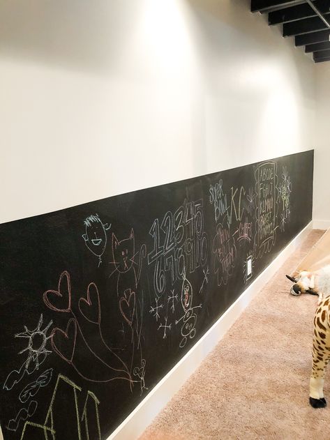 Laundry Room Wall Paint, Unfinished Basement Playroom, Playroom Paint Colors, Room Wall Paint, Mindfully Gray, Playroom Paint, Playroom Mural, Kids Playroom Ideas, Laundry Room Wall