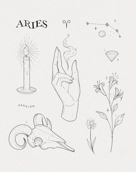 Sagittarius Tattoo Designs, Arte Aries, Astrology Tattoo, Petit Tattoo, Self Love Tattoo, Aries Tattoo, Small Pretty Tattoos, Tattoo Stencil Outline, Stylist Tattoos