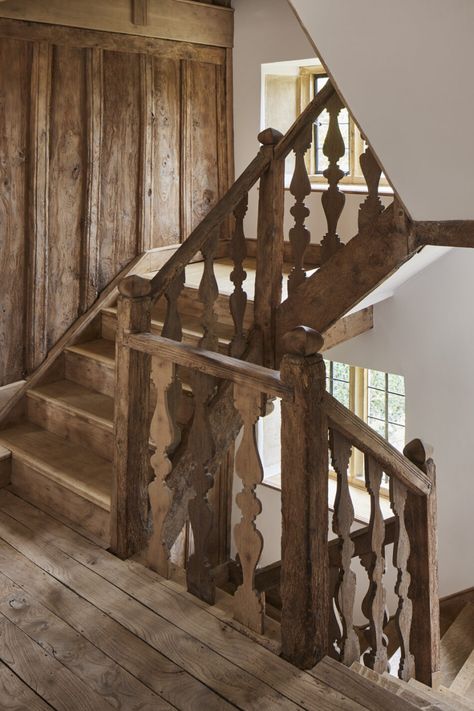 For Sale: Langford Manor, Fivehead, Somerset | Inigo Cottage Stairs, House In England, Grand Kitchen, Hall House, Inglenook Fireplace, Historic House, Cedar Trees, Architectural Features, Staircase Design