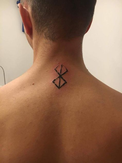 Sacrifice brand from Berserk by Alessia Horvath Bratislava Brand Of Sacrifice Tattoo, Berserk Symbol, Sacrifice Tattoo, Symbol Of Sacrifice, Curse Mark Tattoo, Berserker Tattoo, Berserk Tattoo, Brand Of Sacrifice, Mark Tattoo