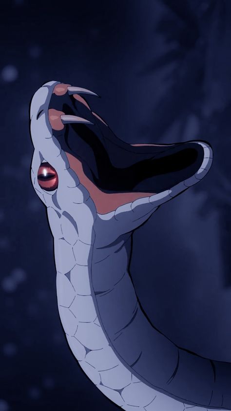 character: Kaburamaru Demon Slayer Kaburamaru, Obanai Snake, Serpent Hashira, Bambi Art, Anime Tattoo, Adventure Camping, Anime Tattoos, Slayer Anime, Jujutsu