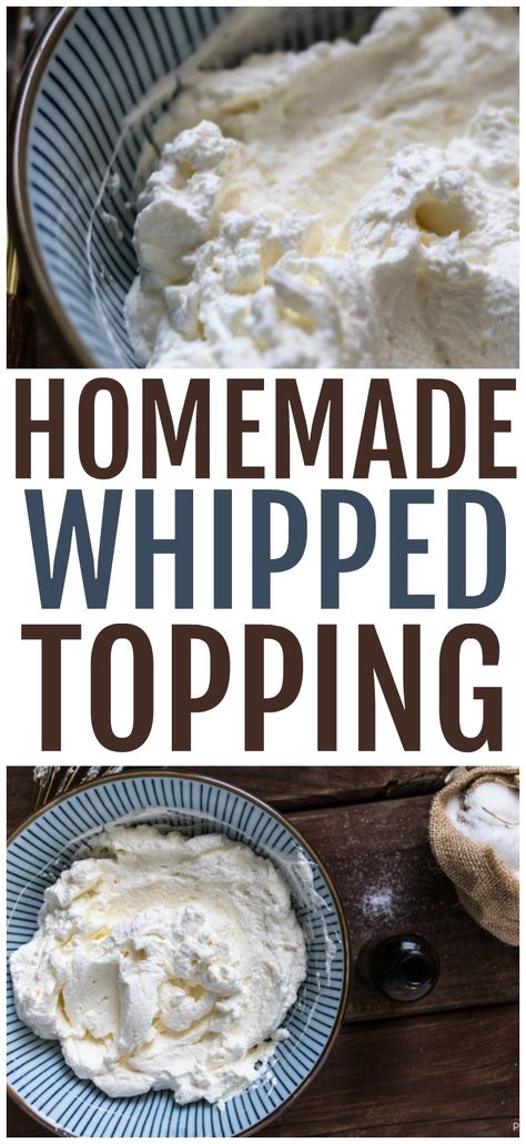 How To Make Whipped Topping, How To Make Homemade Cool Whip, Whip Topping Homemade, Alternative To Cool Whip, Homade Whip Cream, Home Made Cool Whip, Cool Whip Topping, Whipped Topping For Cheesecake, How To Make Cool Whip