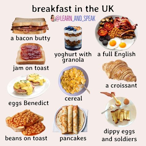 How To Make English Breakfast, English Breakfast Aesthetic, English Food Recipes, English Breakfast Ideas, Healthy English Breakfast, English Breakfast Recipe, Typical English Breakfast, English Meals, English Snacks