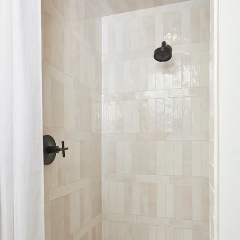 Flash - Arizona Tile Arizona Tile Flash Ivory, Arizona Tile Flash, Vertical Shower Tile, Arizona Tile, Knee Wall, Shower Wall Tile, Timeless Bathroom, Handcrafted Tile, Shower Walls