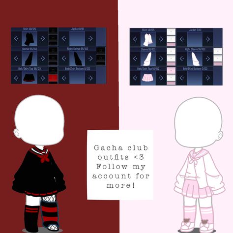 Gacha Life Uniform Ideas, Gacha Club Outfit Ideas, Gacha Club Outfit, Cute Kawaii Outfits, Gacha Outfit, Club Face, Characters Inspiration Drawing, Club Fits, Club Hairstyles