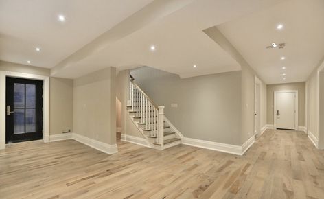 Finishing A Basement, Transitional Basement, Basement Foundation, Basement Painting, Basement Inspiration, Small Basements, Basement Makeover, Shop House Plans, Basement Flooring