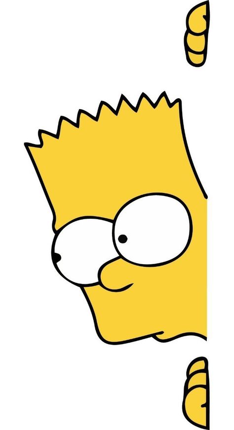 Cool Simpsons Drawings, Bart Simpson Art Drawings, Simpson Doodle, Bart Simpson Drawing, Yellow Cartoon Characters, Car Sticker Ideas, Simpson Art, Bart Simpson Art, Tufting Diy