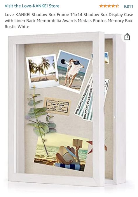 Shadow Box Picture Frames, Shadow Box Display Case, Box Picture Frames, Memories Box, In Remembrance Of Me, Flower Shadow Box, Picture Boxes, Box Display, Wood Shadow Box