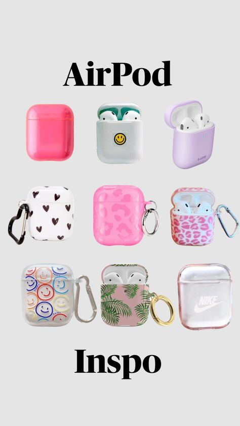 #preppy #preppyaesthetic #airpods #cases Cute Ipod Cases, Preppy School Supplies, Shuffles Preppy, Glow Birthday, Air Pod, Earbuds Case, Airpods Cases, Pretty Skin Care, Ipod Cases