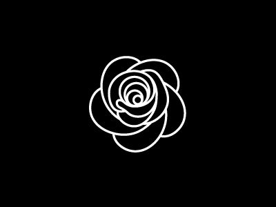 Rose pictogram - outline. Graphic symbol by Vera Matys. Rose Symbol Tattoo, Flower Pictogram, Rose Symbol, Roses Graphic, Illustration Rose, Pictogram Design, Logo Fleur, Logo Personal, Rose Logo