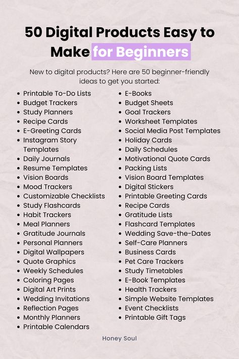 Are you new to selling digital products? Here are 50 beginner-friendly digital product ideas to help you get started. From templates to planners, these are easy to make and can generate steady income online. Start creating and selling today!" #BeginnerFriendly #DigitalProducts #PassiveIncomeIdeas #OnlineSelling #MakeMoneyOnline #EasyToCreateProducts #DigitalProductsToSell Online Digital Business, How To Sell Canva Templates, Digital Products To Sell 2024, Art Business Ideas Products, Selling Canva Templates On Etsy, Digital Files To Sell On Etsy, How To Create A Digital Planner, Canva Digital Product Ideas, Best Digital Products To Sell