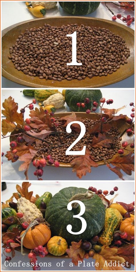 Autumn Table, Fall Dough Bowl, Dough Bowl Centerpiece, Fall Thanksgiving Decor, Fall Deco, Autumn Decorating, Fall Table Decor, Dough Bowl, Fall Centerpiece